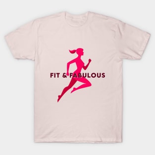Fit & Fabulous Running Doll Silhouette T-Shirt